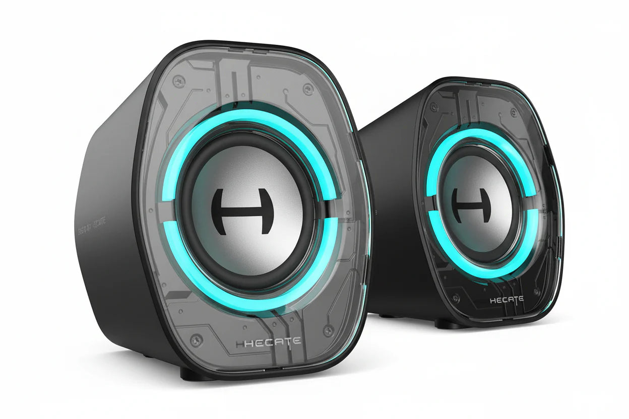 NNEOBA RGB Computer Speakers Bluetooth USB-C 3.5mm Input